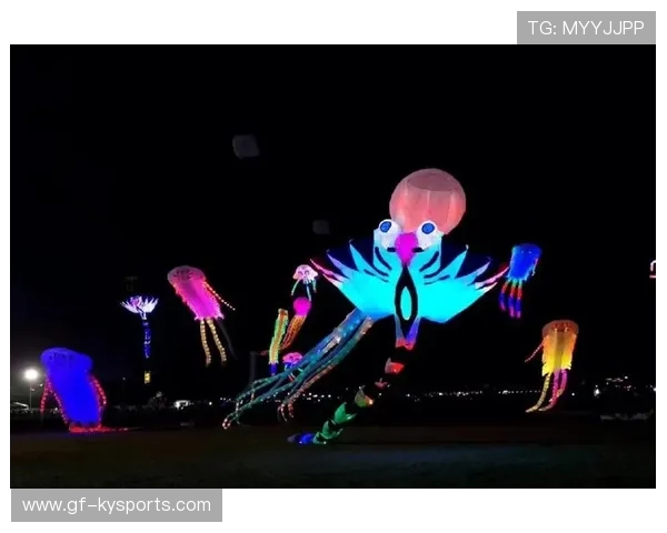 城市夜光水上风筝节，灯火闪耀中的空中盛会